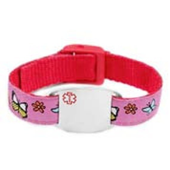 Girls ID Bracelet Kids ID Bracelet Waterproof Allergy Bracelet