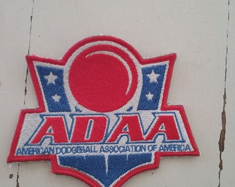 Dodgeball Embroidered Patch, ADAA- American Dodgeball Association of America