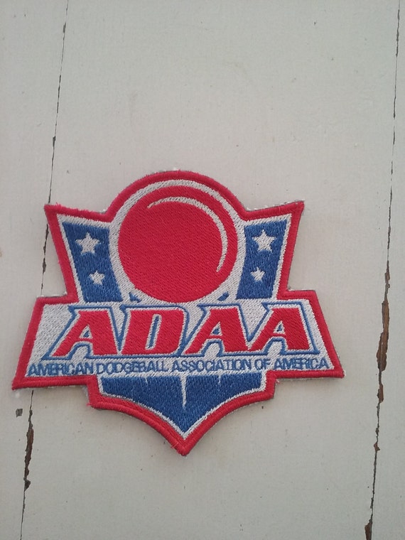 Dodgeball Embroidered Patch ADAA American Dodgeball