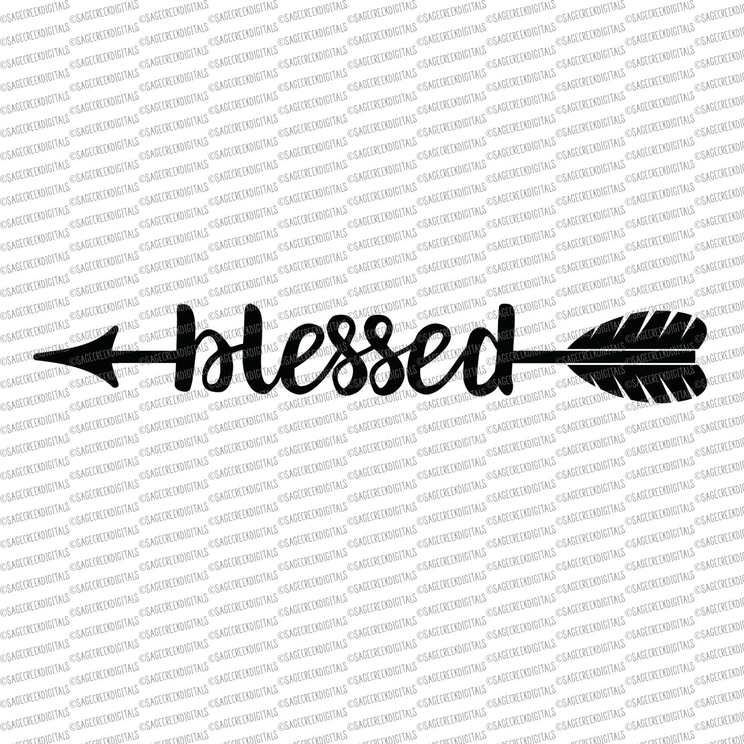 Download Blessed Arrow SVG Cut File, Cuttable Files, Silhouette Cut ...