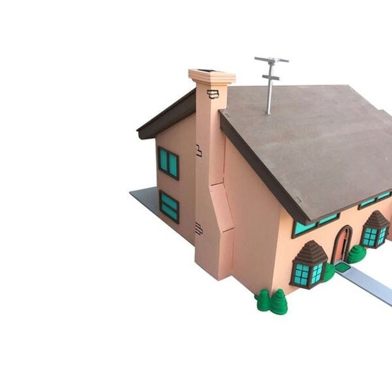 Simpsons house paper model Simpsons house paper model