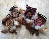 Native American Sacred Pouches-Crystal Pouches-Leather Pouch