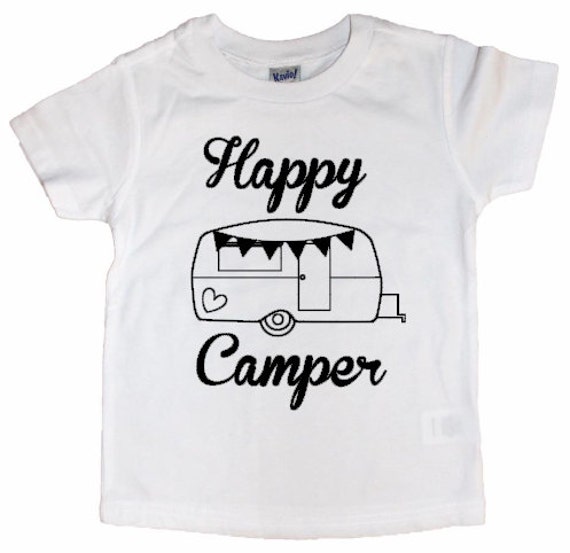 Happy Camper Tee // Kids Tee // Toddler Tee // Happy by MadiandBay