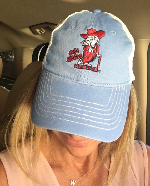 Powder Blue baseball Cap Colonial Reb Rebels Hotty Toddy