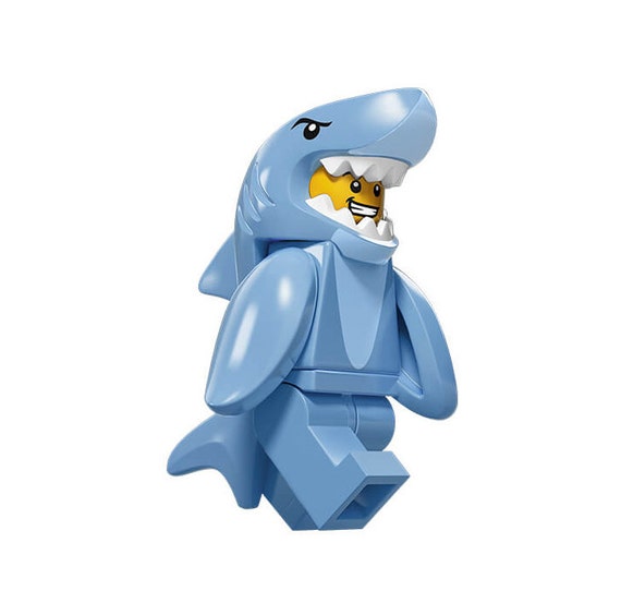 LEGO® Minifigure Shark Guy / Keychain / Zipper pull / Backpack