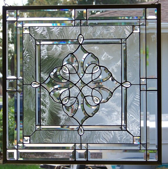 Stained Glass Window Hanging 27 1/2 X 27 1/2