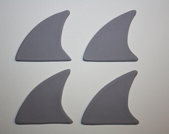Fondant Shark Fin - 1 dozen ANY COLOR