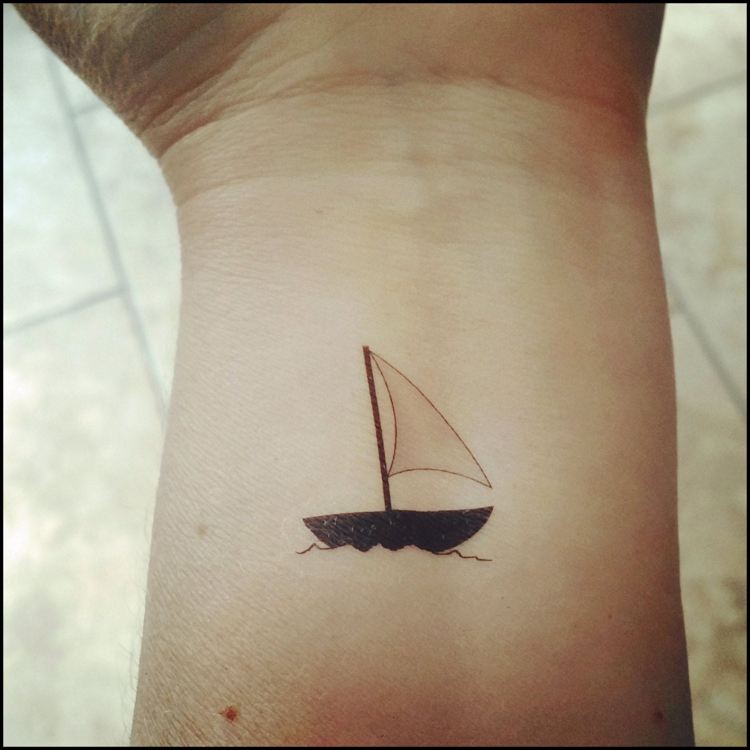 sailboat temporary tattoos