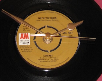 Strawbs part of the union 7" vinyl record clock