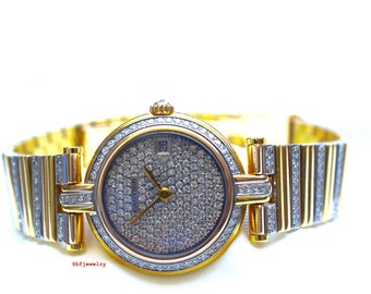 18K Gold Diamond Cartier Watch