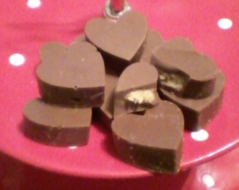 Chocolate and Peanut Butter Buckeye Hearts