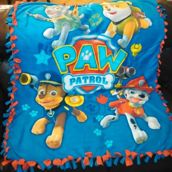 No sew fleece paw patrol blanket paw patrol fleece throw