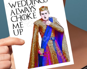 Engagement Cards | Game Of Thrones | Long Distance Gift Mens Gift Gift For Mom Jon Snow Funny Blank Card Joffrey Baratheon Wedding Tyrion