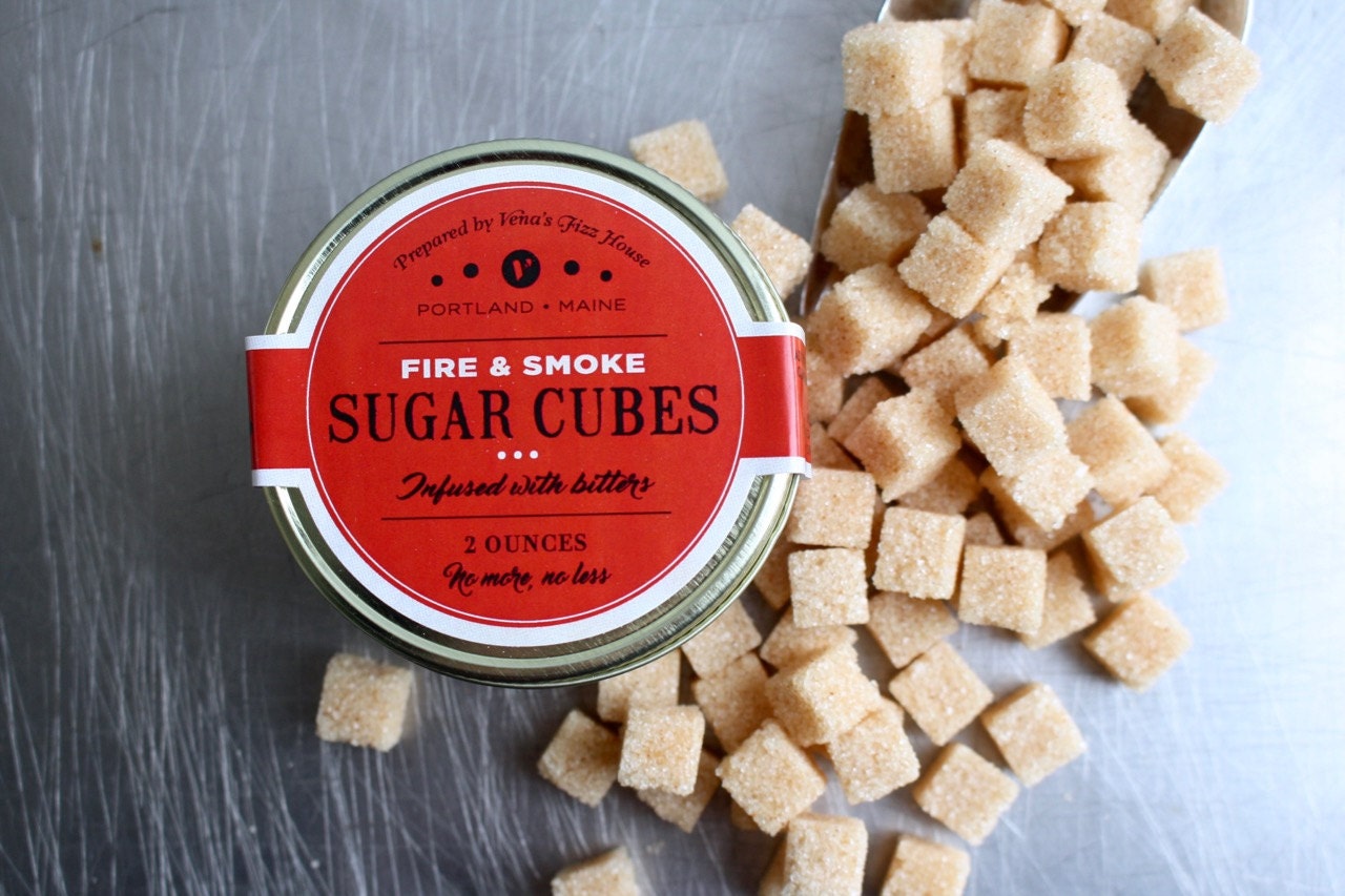 Fire & Smoke Bitter Infused Sugar Cubes Cocktail Mixology