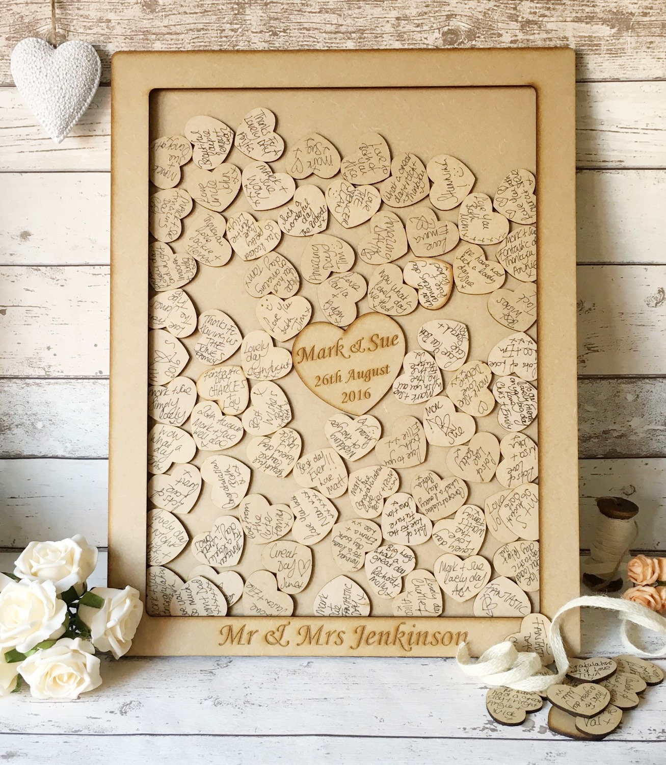 Wedding Drop Box Guestbook guest book wooden guest book