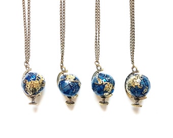 Globe Necklace // World Map Necklace // Map Jewelry // Travel Jewelry // Travel Gift // Wanderlust Jewelry // Explore