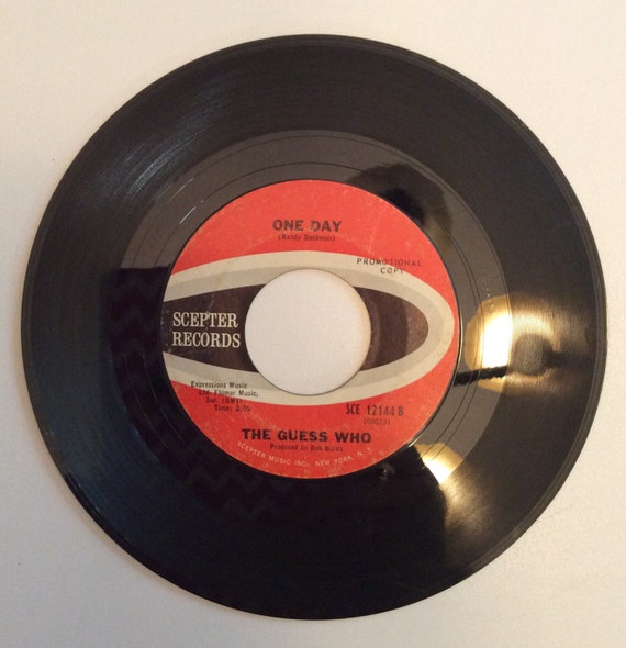 The Guess Who One Day and Clock On The Wall Vintage Vinyl 45