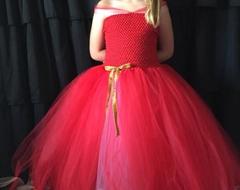 Princess Elena costume, Elena tutu dress, Halloween, Princess costume, red Princess dress, Elena dress costume, Princess gown, princess