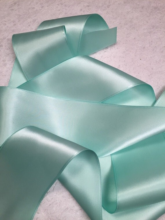 Mint Ribbon/Light Mint Green Satin Ribbon/Bridal Dress