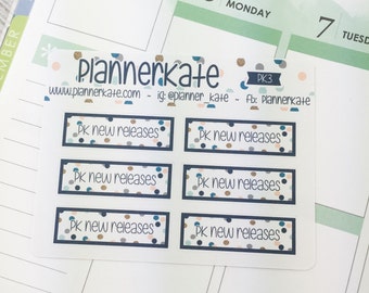 PK-3 || PlannerKate NEW RELEASE Reminder Stickers