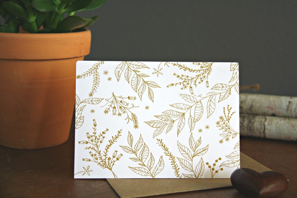 card // Nature Card blank note cards hand drawn stationery