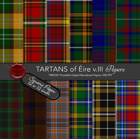 Irish Tartan / Eire / Carlow/ Laois / by CornucopiaArtDesign