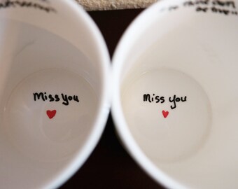 State or Country Miss You Coffee Mug, Best Friends Gift, Valentines Day Gift, Gift for Mom, Long Distance Relationship, Moving Away Gift
