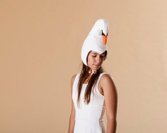 Halloween Swan hat for women and teenagers, Playtime costumes, kids dress up, handmade costume, mom, Halloween costume women, carnival