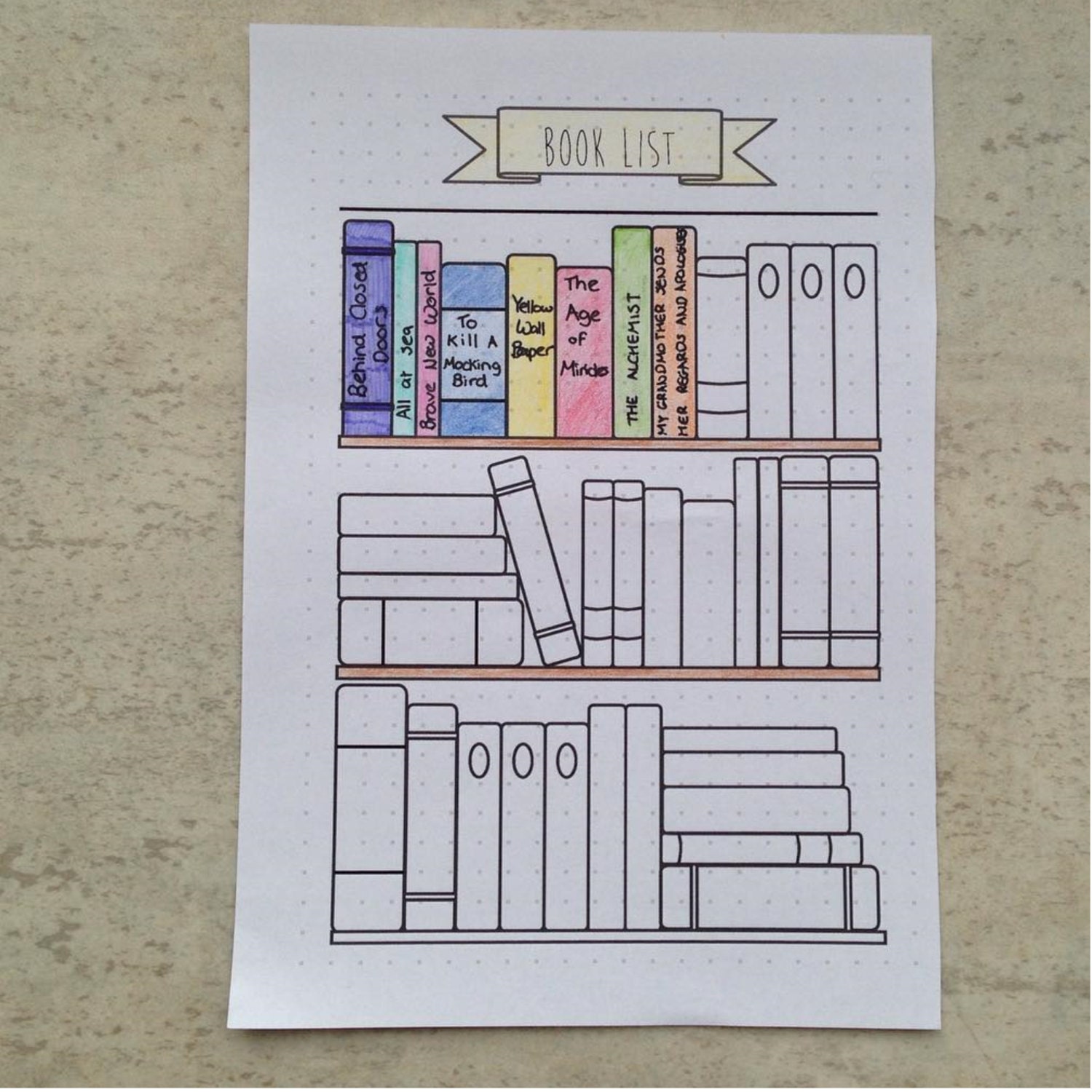 Extra Bullet Journal Pages Book Reading A5 by ScatteredPapers1