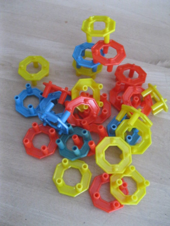Vintage Stacking toys building blocks by WishbookChristmas on Etsy