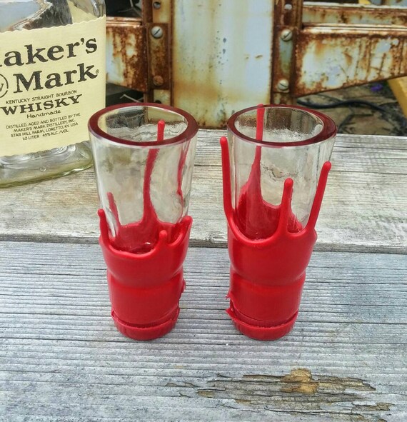 Maker's Mark Shot Glasses from Upcycled Bottle by ReWineIt02346