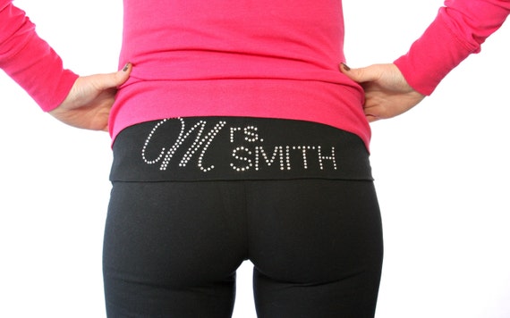 Personalized Mrs. Yoga Pants