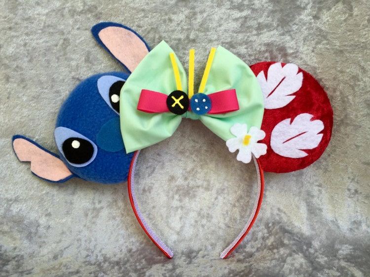 Lilo and Stitch Themed Mouse Ears by TheAvengears on Etsy