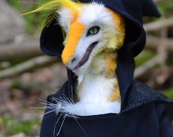 Sergal Oscar Anthropomorphic Unique Handmade Furry Art Doll OOAK