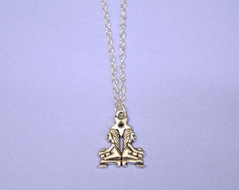 Gemini Zodiac Sign Astrology Necklace, constellation jewelry, star sign necklace,star sign necklace, May and June birthday, Gemini twins