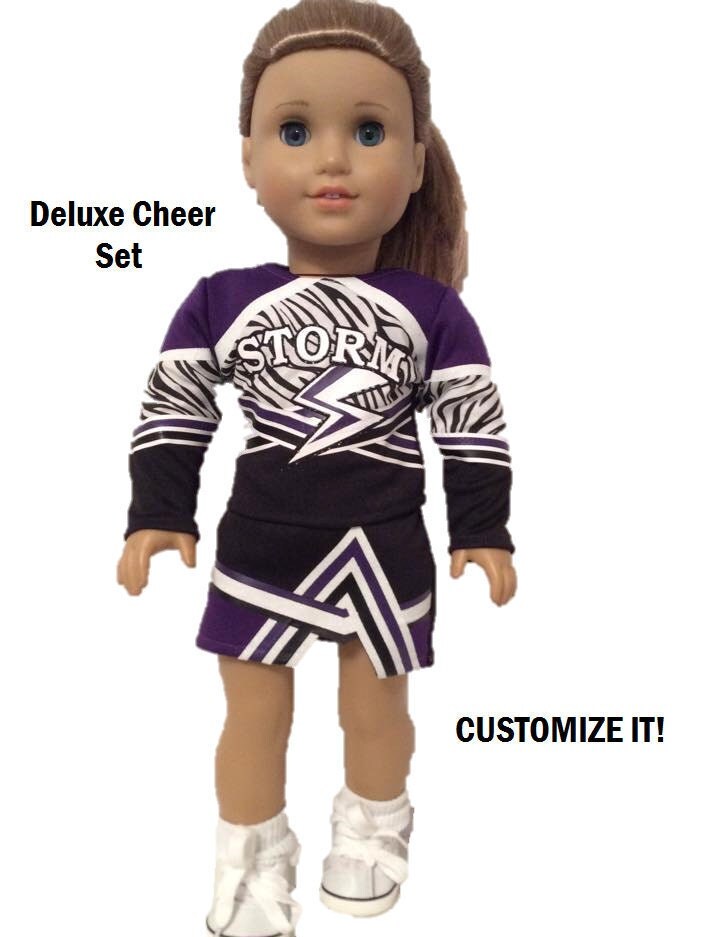 18 Inch Doll Cheer Set Doll Cheerleader Custom Birthday 