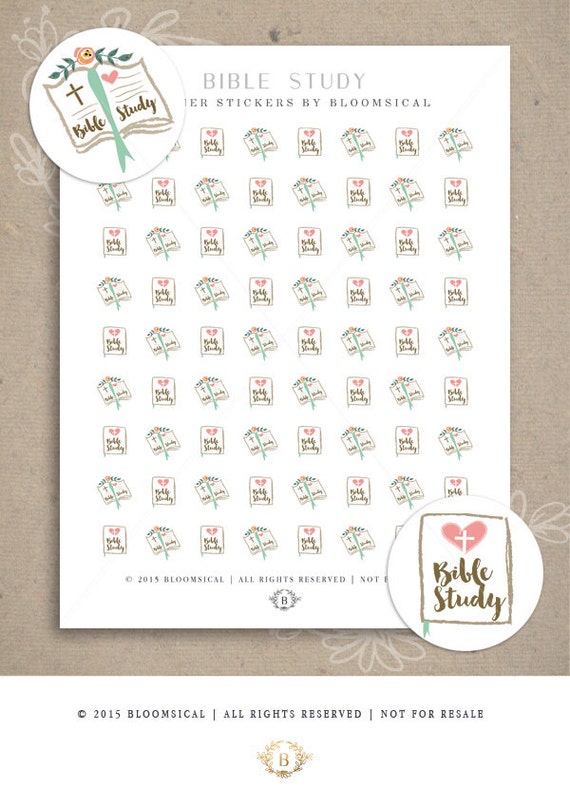 bible study stickers printable planner stickers erin