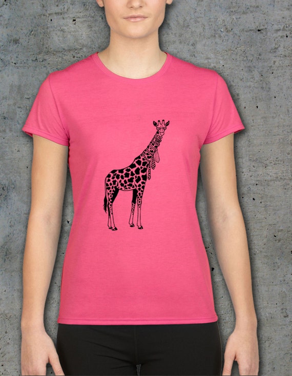 Giraffe Shirt Giraffe t shirt Womens shirt Animal Shirt