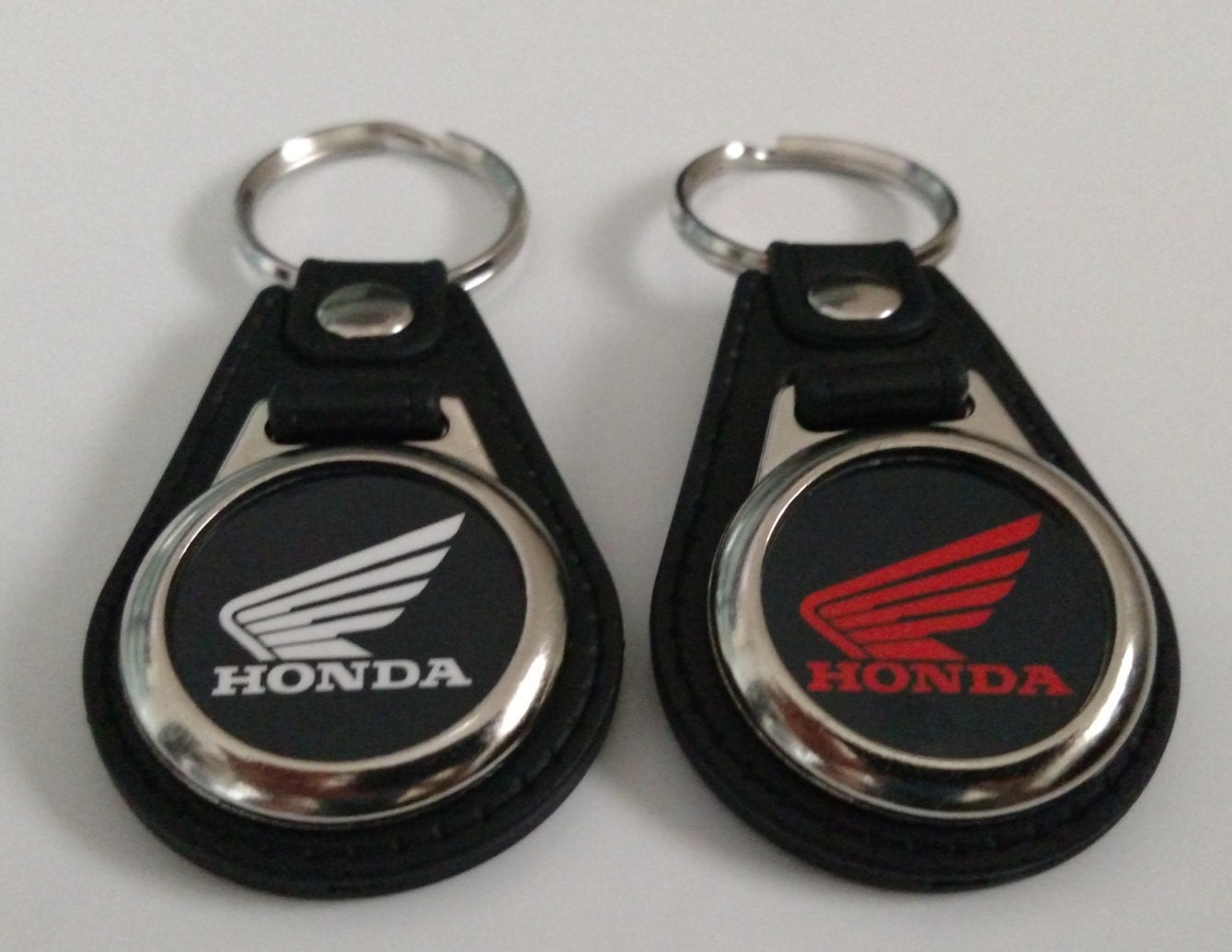Honda Goldwing MOTORCYCLE keychain 2 pack red and black
