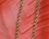 Gold-tone Woven Metal CHAIN Vintage