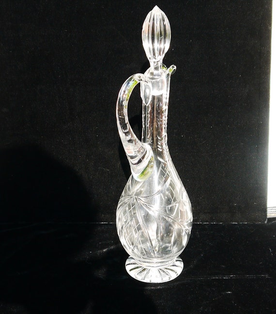 Vintage Genuine West Germany Quality Crystal Decanter Hand