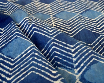 Indigo fabric, Cotton Fabric, Printed Cotton Fabric, Hand Block Print Fabric, Fabric By Yard, Indian Fabric, Block Print Fabric, Fabric