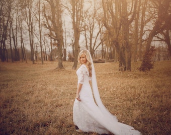 Soft Wedding Veil | Medium Volume