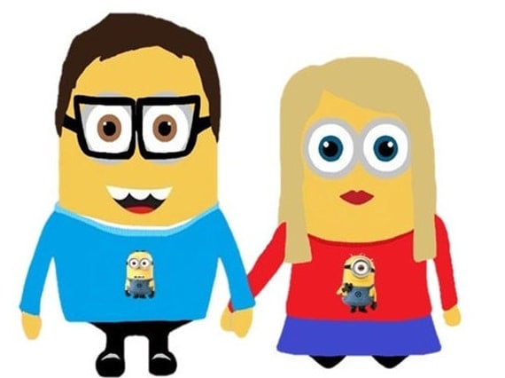 Custom minion gift create your own minion couple by MoseleyDesigns