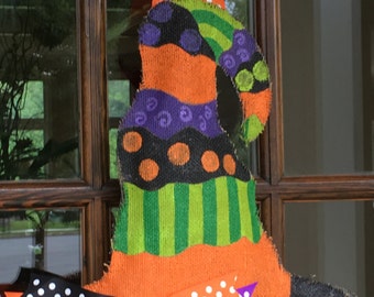 Halloween Burlap Door Hanger
