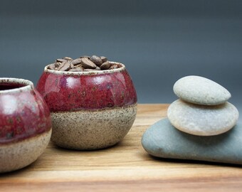 Espresso Cup, 90 mL/3 fl oz. Handmade to order. Stone-like clay & glazed finish. Personalization available. Sake cup. Pottery cup. Ceramic.
