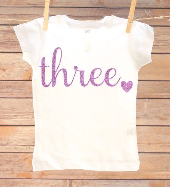 3rd birthday girl shirt