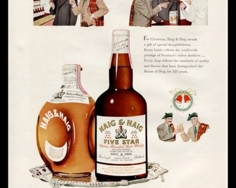 Items similar to 1950 LIFE Magazine Hunter Whiskey Ad - vintage ...