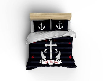 anchor duvet cover | etsy anchor duvet cover | etsy