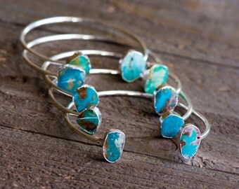 Turquoise Bangle Bracelet,Turquoise Cuff,Turquoise Bracelet,Turquoise Bangle,Stone Cuff,Gemstone cuff,Geode Bracelet ,Adustable Bangle,BOHO